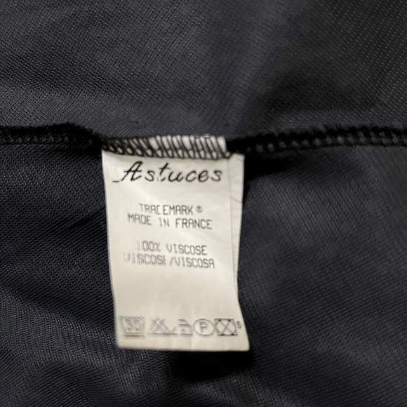 Astuces bias cut navy blue white polka dot skirt - Picture 3 of 4